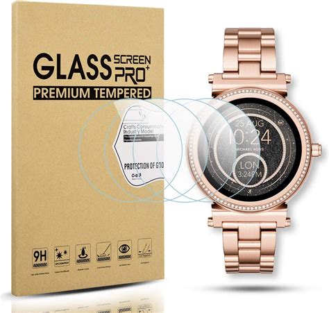 tempered glass for michael kors smartwatch|Diruite 4.